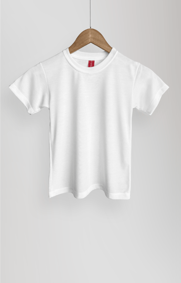 Playera Para Sublimar Cuello Redondo 4000N, color Blanco