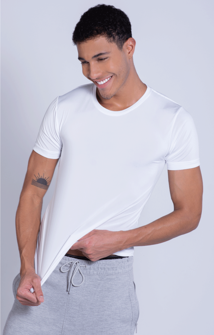 Playera Deportiva Cuello Redondo Poliéster 970C, color Negro