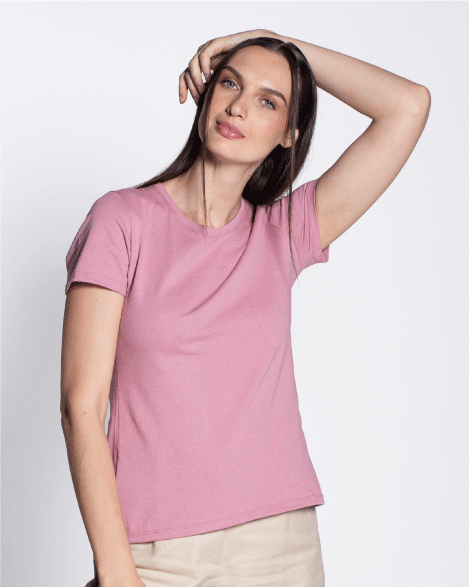 Playera Cuello Redondo Open End 410D, color Blanco